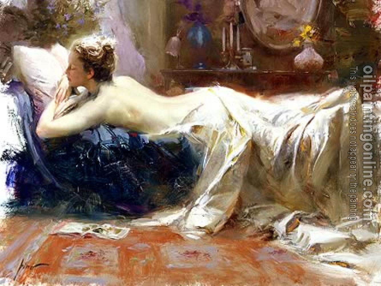 Pino Daeni - Impression oil painting.